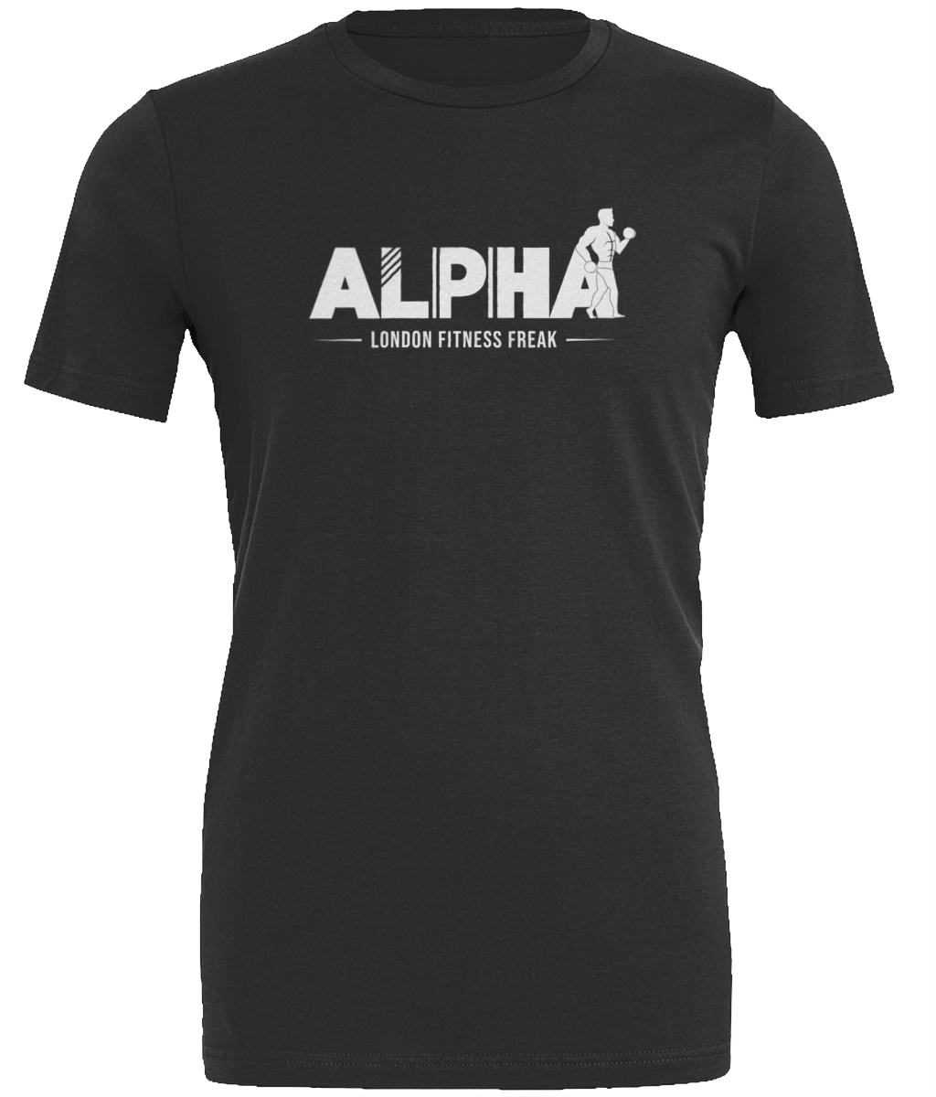Slogan Alpha T Shirt - Black